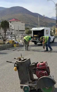 کاتر وبرش آسفالت ، بتن و رنگ آمیزی