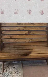 میز تاشو چوبی نیمکت