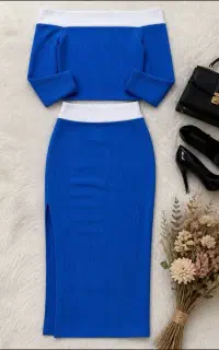 ست کراپ و دامن فانتزی