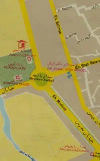 نقشه عتیقه رفسنجان