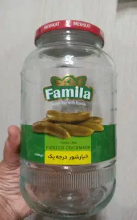شیشه خالی برای ترشی مربا و غیره
