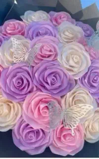 ساخت گل روبانی