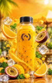 بطری پلاستیکی طرح juiceبا حجم 300 سی سی