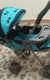 کالسکه برندGRACO مشکی فیروزه ای