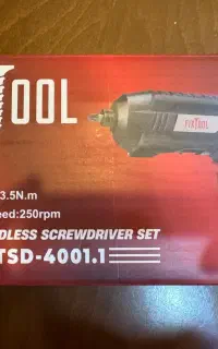 پیچ گوشتی شارژی فیکس مدل STSD-4001.1 اتوماتیک ۴ولت