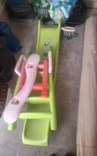 سرسره ۵ پله با تور بسکتباال
