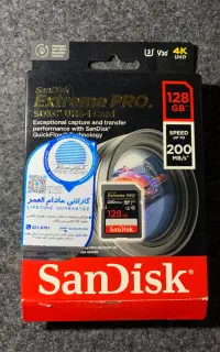 کارت حافظه سن دیسک extreme pro 200mb 128g