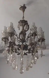 لوستر برنجی سیاه قلم