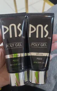 2 عدد پلی ژل pns رنگ شیری ۶۰ میل