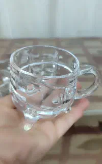استکان سه پایه کریستال کترا