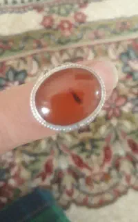 انگشتر عقیق یمن پشت بسته