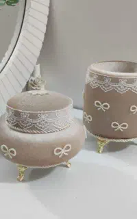 ست جا جواهری و جا برسی