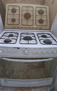 اجاق گاز فر دار تکنو پنج شعله