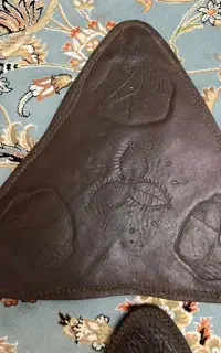 کار  دست و قدیمی چرم گاو میش