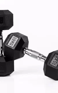 دمبل شش ضلعی 10 کیلویی یک جفت ( مجموعا 20 کیلو )