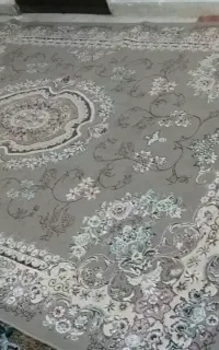 فرش ۶ متری ۱۰۰ شانه رنگ کرم تیره درحدنو
