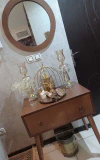 آینه کنسول تمام چوب راش