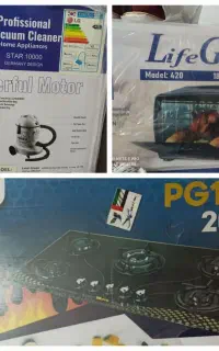 فروش پکیج لوازم خانه (گاز صفحه ، جاروبرقی ، تستر