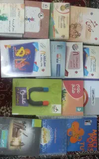 کتاب ریاضی وعلوم وفارسی وهوش و انگلیسی وعربی  هشتم