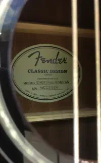 گیتار آکوستیک فندرCD-60S(بدنه‌ی تمام چوب ماهوگانی)