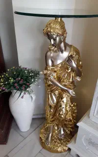 میز و مجسمه لاکچری/میز تلفن/میز آباژور/میز دکور