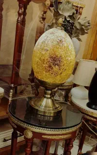 آباژور تخم مرغی طرح مراکشی