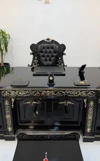 نیمست اداری مبل اداری میزکنفرانس مشکی مدل رومانی