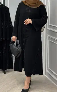 انواع مانتو سایز بزرگ نگینی بلند مزونی ۴۶ تا ۵۲ ۵۲