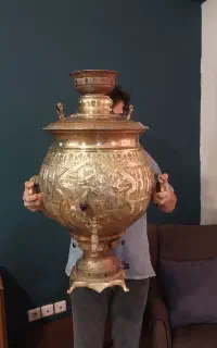 سماور بزرگ برنجی(گازی)