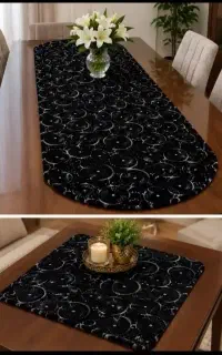 رومیزی مخمل شیک پنج تکه. با قیمت مناسب
