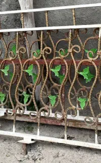 نرده آهنی گلدار
