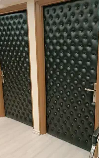ضداب درب حمام،سرویس ، روکش چرم ،عایق صدا تمامی درب