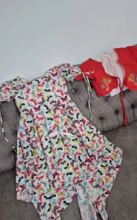 پیراهن و بلوز شلوار دخترانه در حد نو