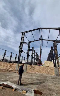 نصب شیروانی واسکلت