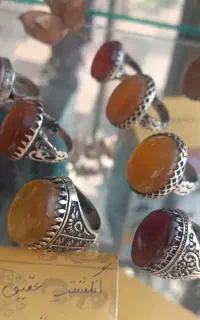 انگشتر شجر فیروزه عقیق