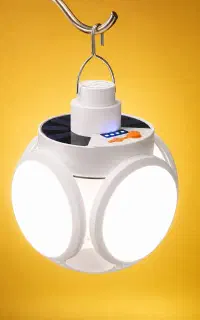 چراغ خورشیدی اضطراری توپی ۵ پره پرنور و شارژی
