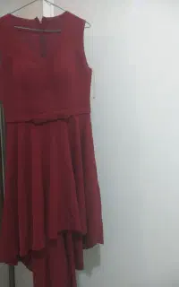 پیراهن مجلسی زرشکی