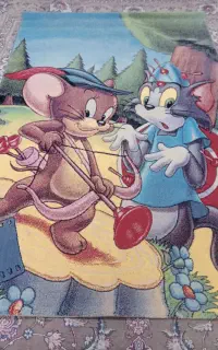 فرش عروسکی تام و جری