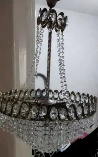 لوستر زیر خاکی برنز قدیمی درجه یک  بسیار زیبا