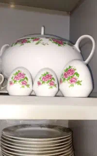 سرویس چینی گل سرخ طرح جدید