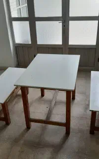 فروش  میز و نیمکت چوبی  کار دست