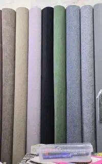 آقای موکت طوسی نقره ای ساده کبریتی نمدی