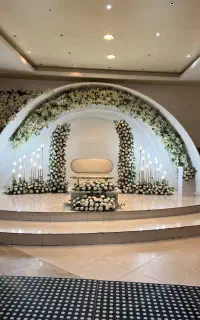 گل آرایی وبادکنک آرایی،عروسی،حنابندان،ست بله برون