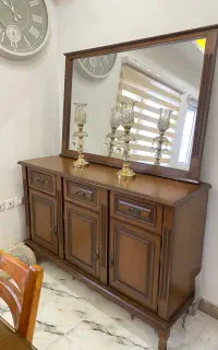 کنسول و اینه چوب راش (استفاده نشده)