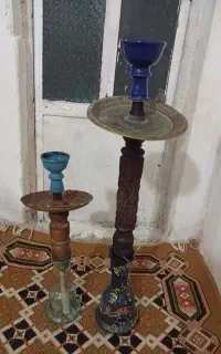 قلیان چوب سرخ و گردو