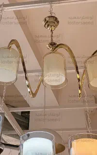 لوستر اشپزخانه اتاق خواب 3شعله آویز حبابی رنگ ثابت