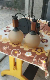 لوستر اتاق خواب چوب وفلز