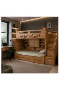 تخت دوطبقه مدل لاکچری(بی واسطه خریدکن)/چکی