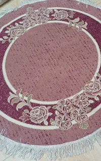 فرش گرد یک ونیم متری  درحدنو