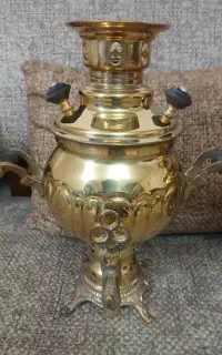 دله سماوربرنجی برنزی دکوری کلکسیون قهوه جوش
